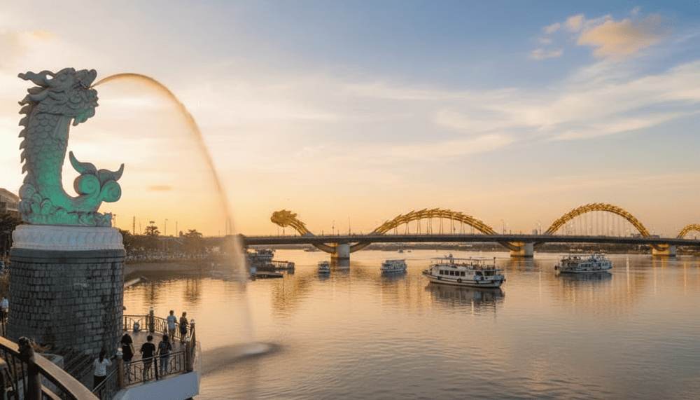 The Koi Fish Turning into a Dragon Sculpture by Han River